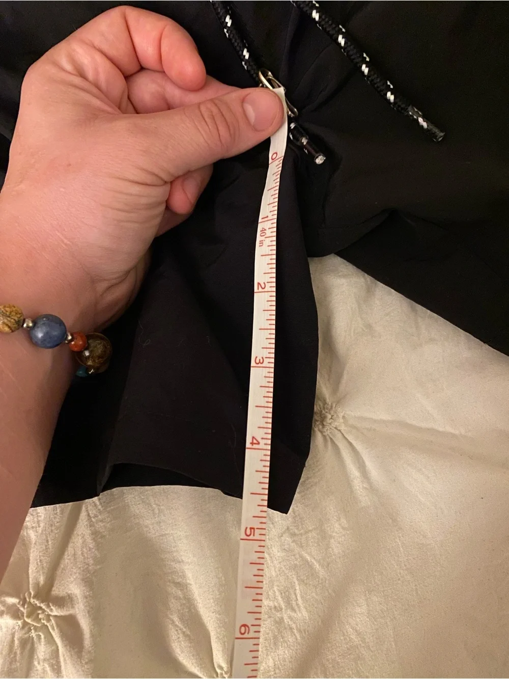 Goodfellow & Co Black 5” Swim Trunks with Black-and-White Drawstring